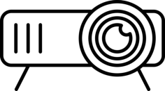 Big Video Projector Tracing Svg Vector, Free Vectors File